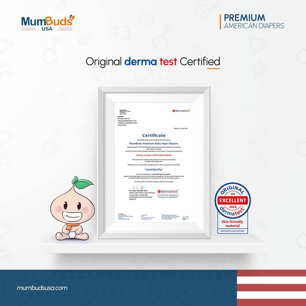 MumBuds USA ZIPLOCK PACK Ultrathin Baby Diapers Size-1 NewBorn (2–5kg) – 22 pcs Tape Style