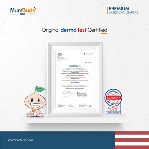 MumBuds USA ZIPLOCK PACK Ultrathin Baby Diapers Size-2 Small (4–8kg) – 42 pcs Tape Style